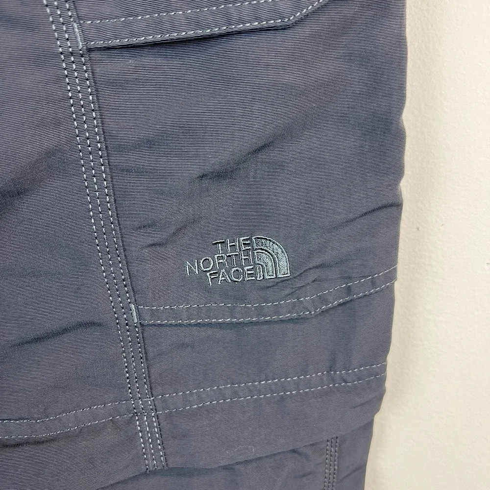 The North Face Convertible Cargo Pants Shorts Mens Small Gray Belted Hiking S